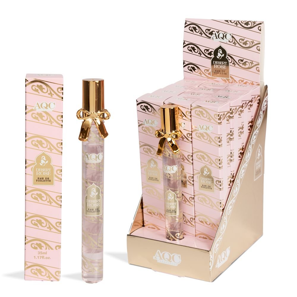 Expositor 12 Fragancia Arabe Rosa Desierto 35 ml Lacito AQC Fragrances