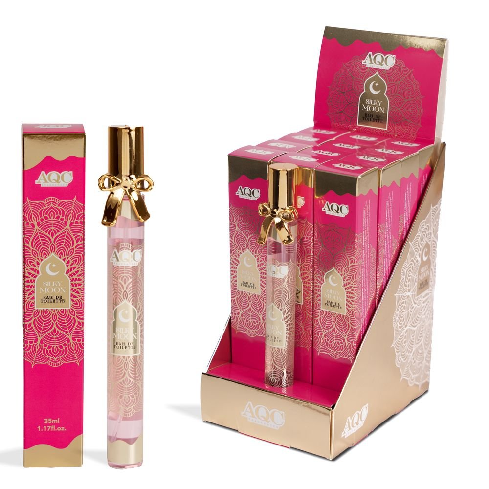 Expositor 12 Fragancia Arabe Luna Sedosa 35 ml Lacito MARTINELIA