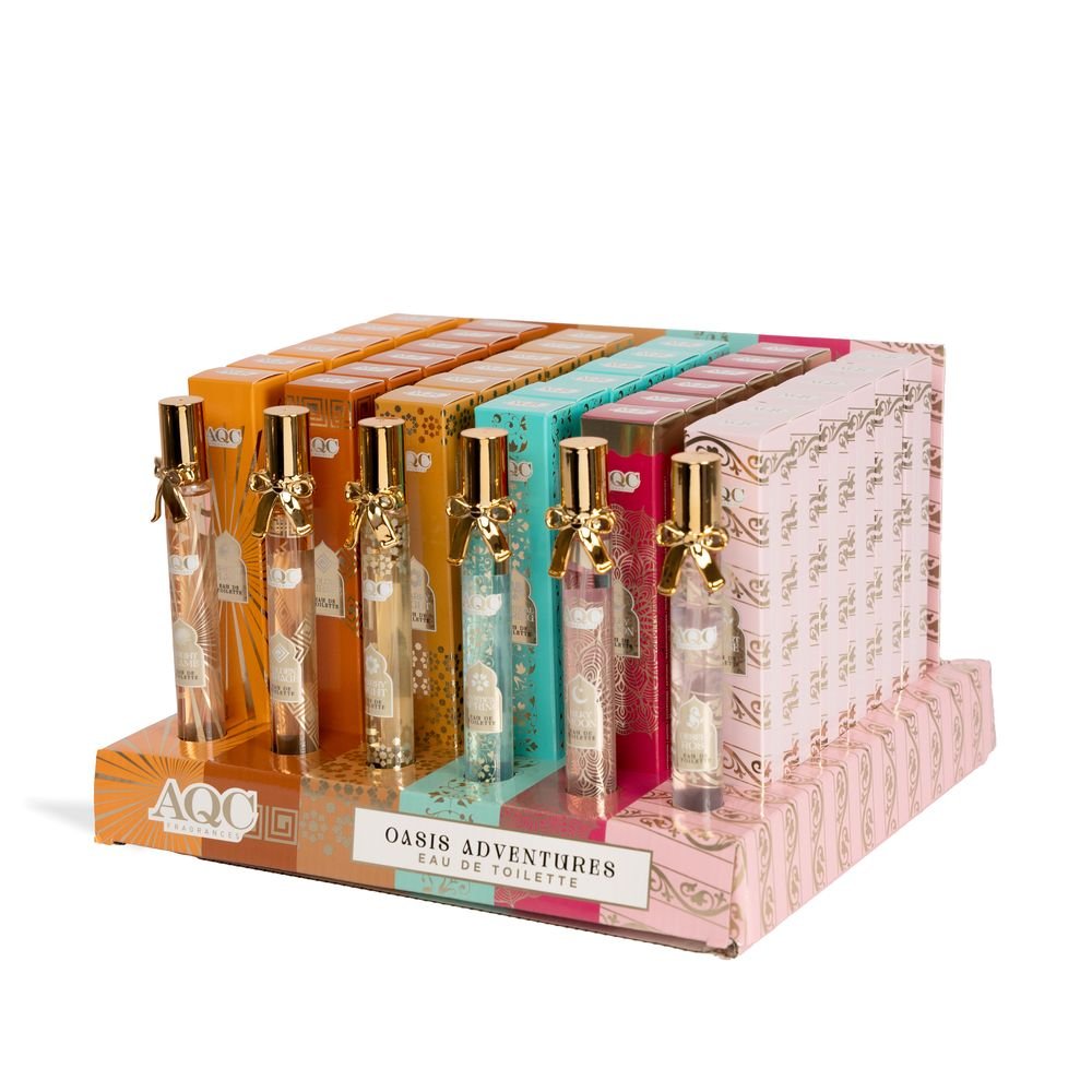 Expositor 36 Fragancia Arabe Lacitos Oasis Adventures AQC Fragrances Imagen principal del producto