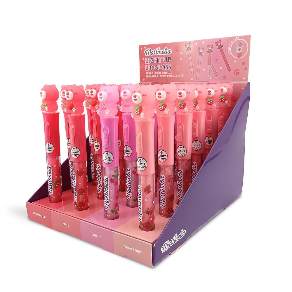 Expositor 24 Brillo Labios World Iluminado Martinelia