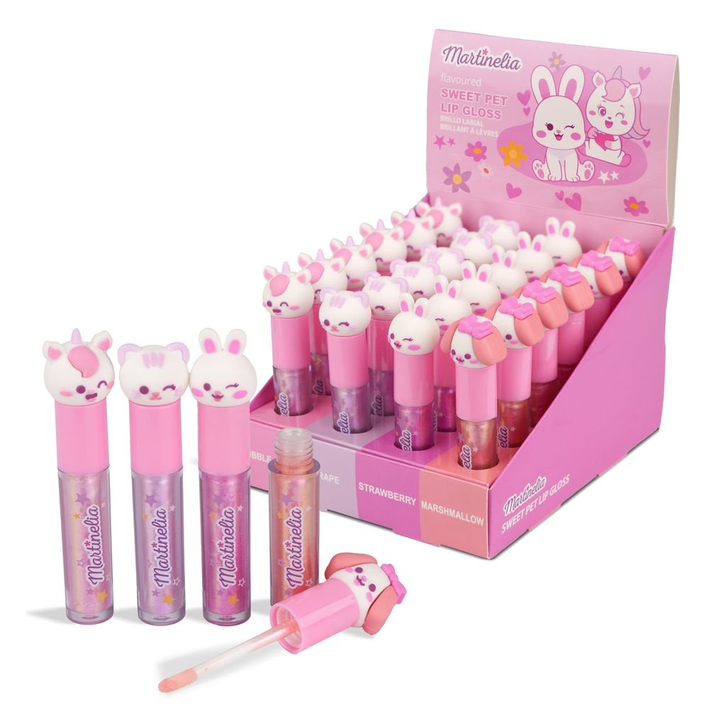 Expositor 24 Brillo Labios Friendly Animals Martinelia Imagen principal del producto