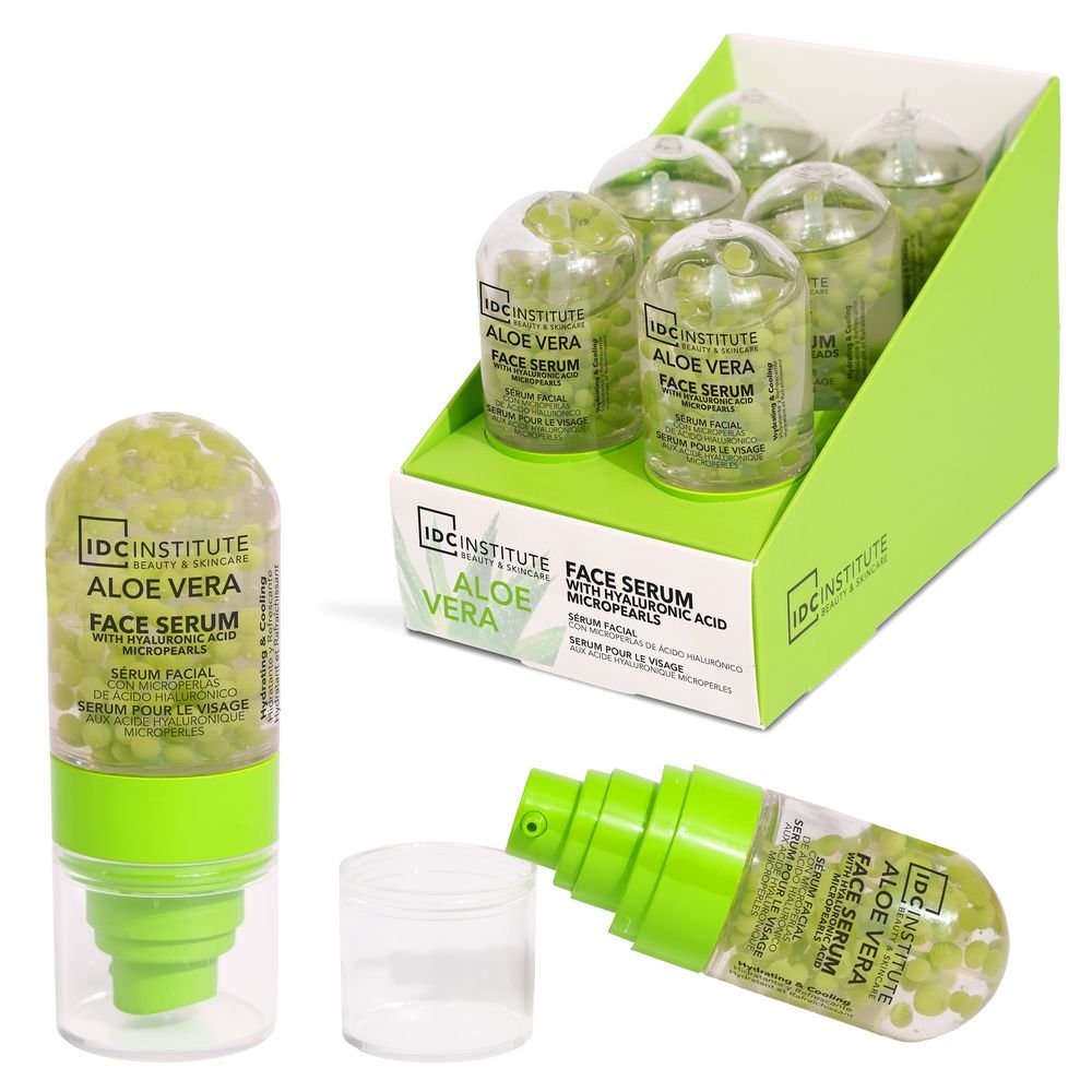 Expositor 6 Serum Facial Aloe Vera con Microperlas IDC Normal Imagen principal del producto