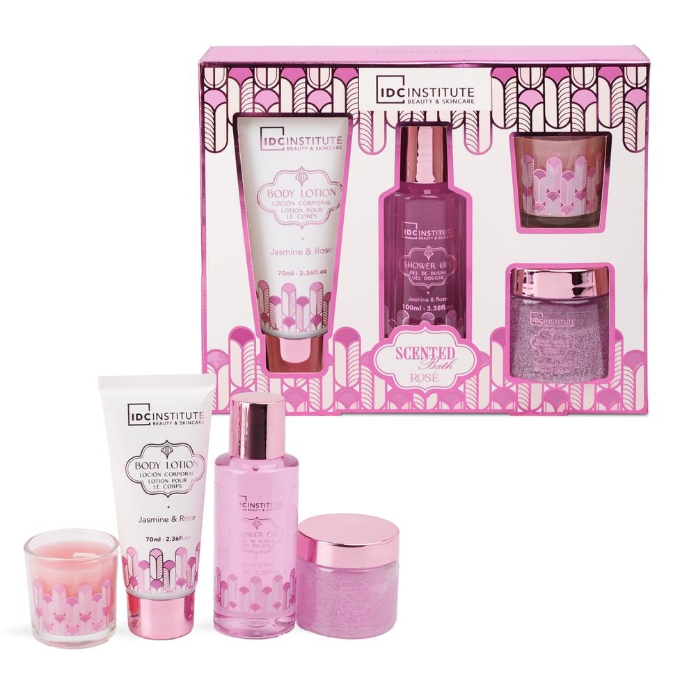 Estuche set de baño lujo perfecto Rose IDC Regalo