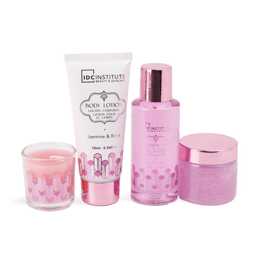 Estuche set de baño lujo perfecto Rose IDC Regalo