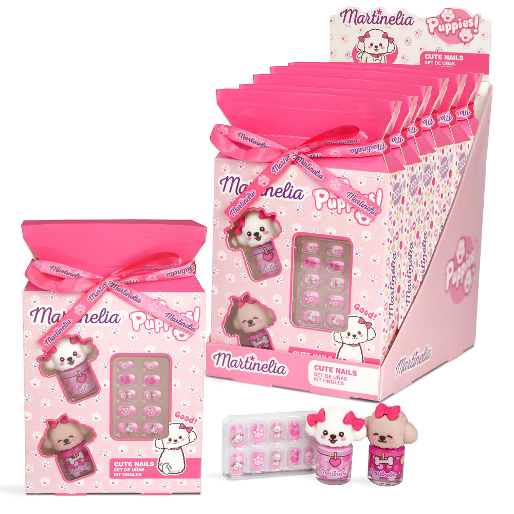 Set Uñas Adorables Puppies Martinelia