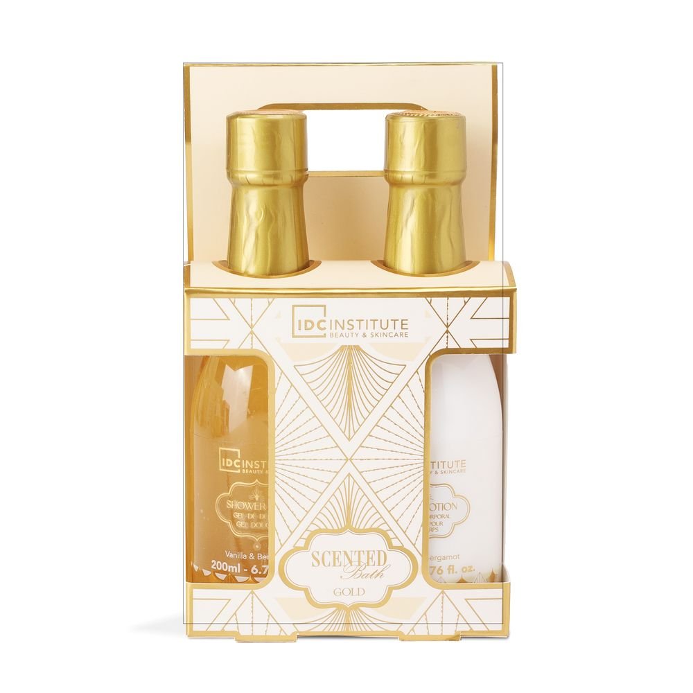 Set ducha relajante gold baño perfumado IDC Regalo