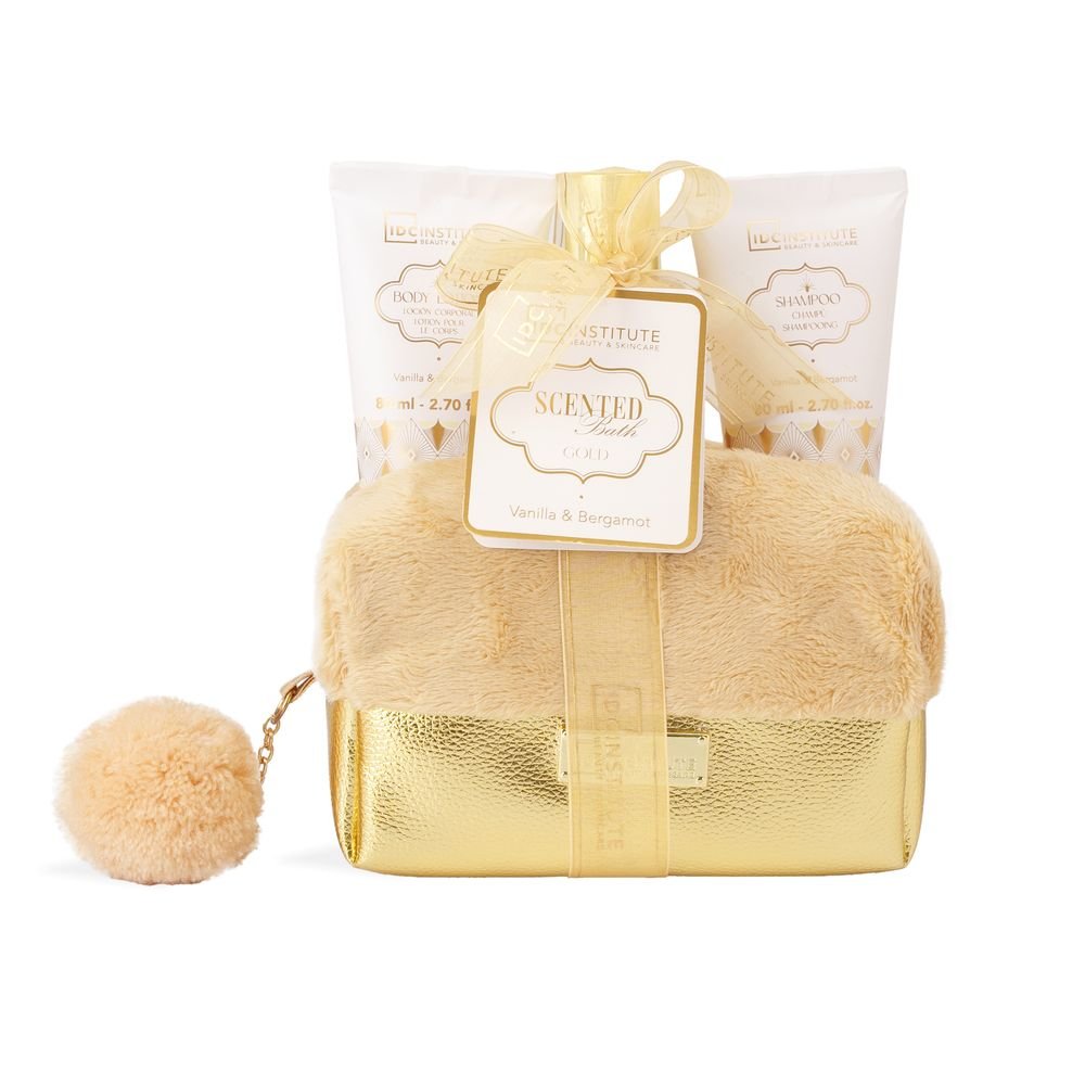 Neceser Pompón Gold baño perfumado IDC Regalo