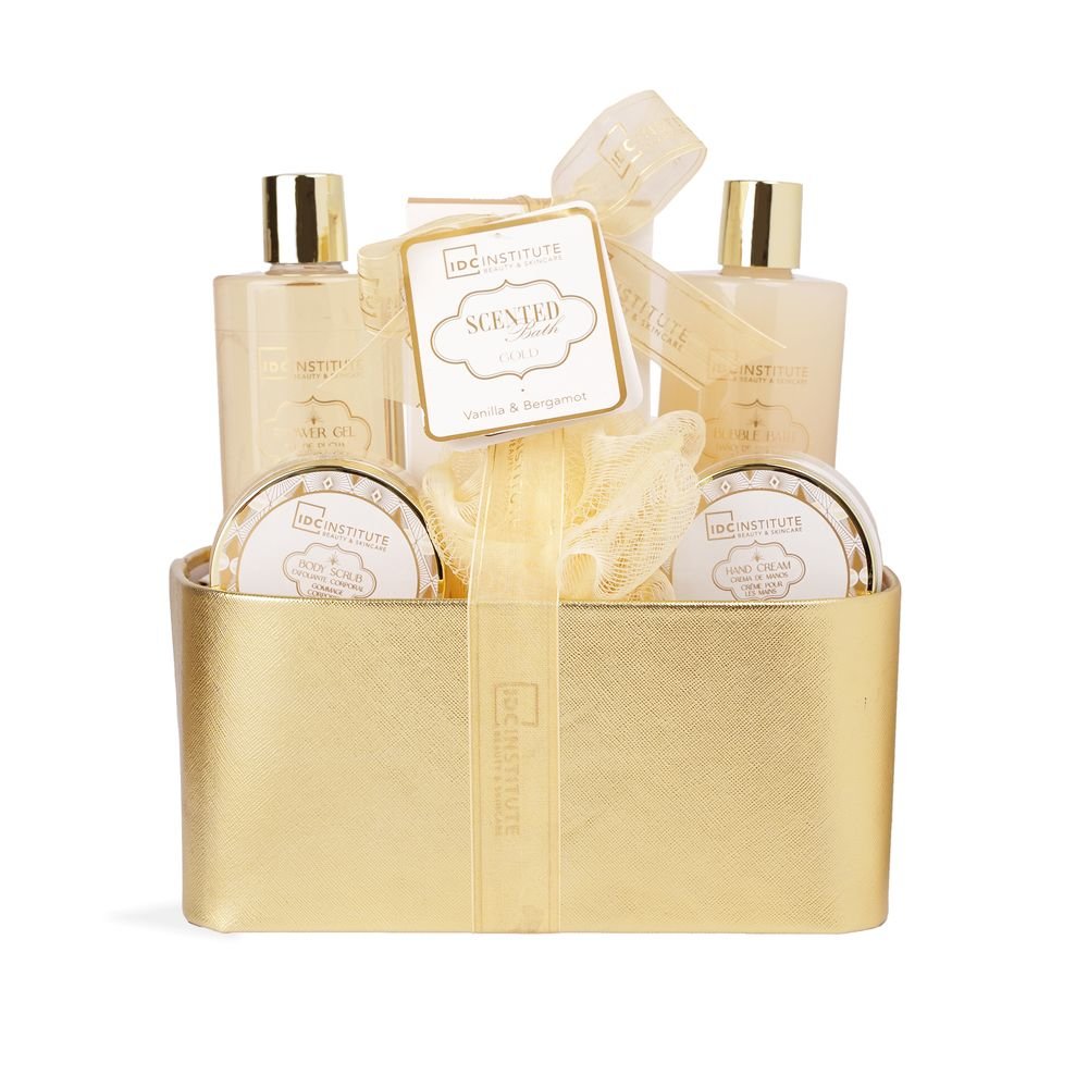 Cesta de productos de baño Gold 6p IDC Regalo