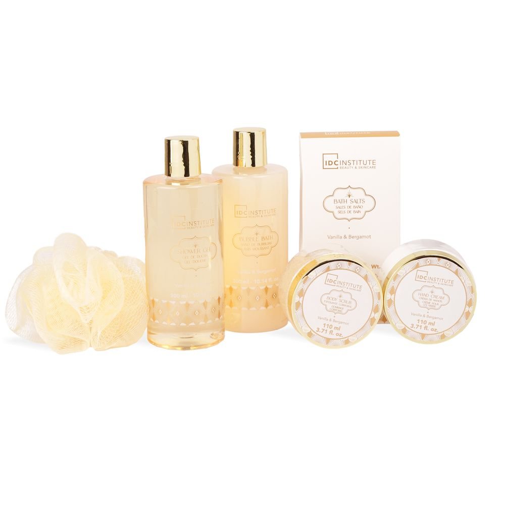 Cesta de productos de baño Gold 6p IDC Regalo