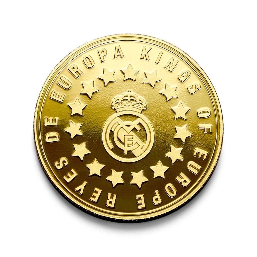 Moneda Real Madrid Kings Oro Marca MOCILAB