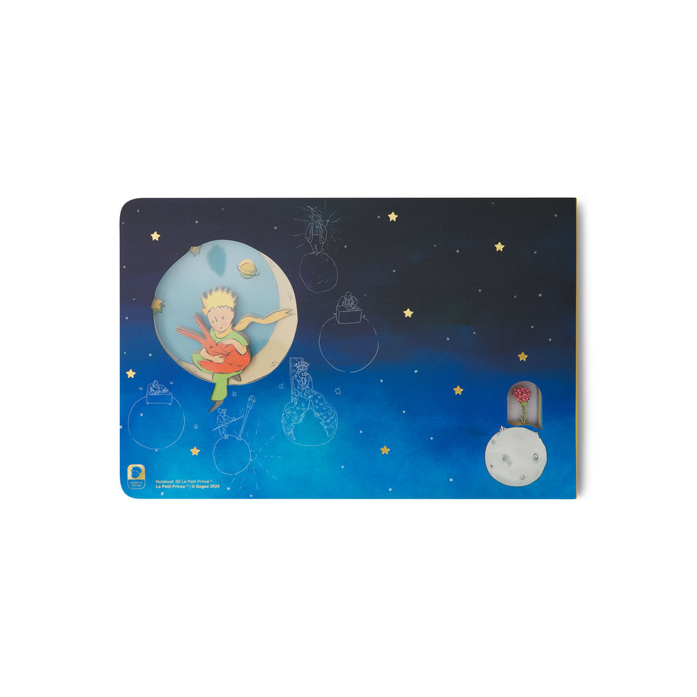 Cuaderno 3D El Pequeño Principito Azul A5