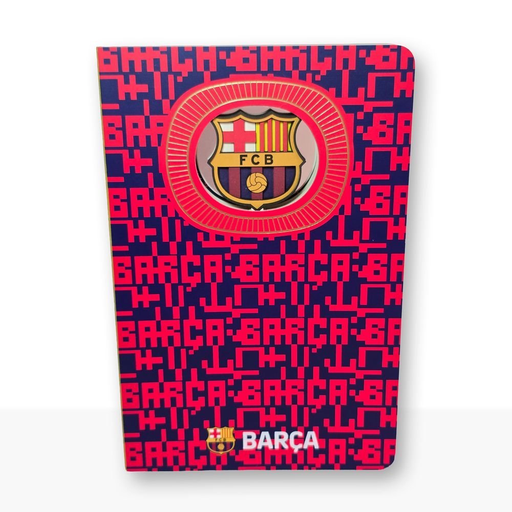 Cuaderno 3D FC Barcelona Escudo Gris Marca Imagen principal del producto