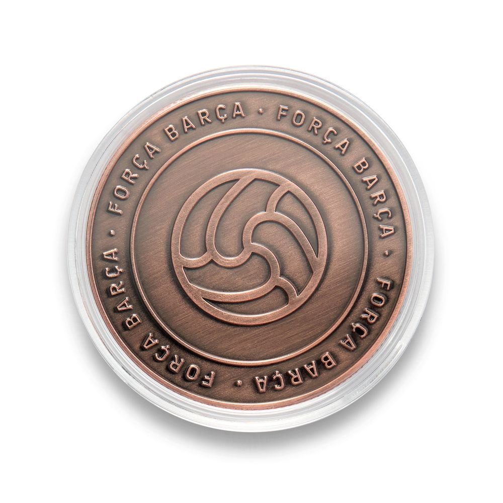 Moneda FC Barcelona Forsa Barça Bronce Marca MOCILAB