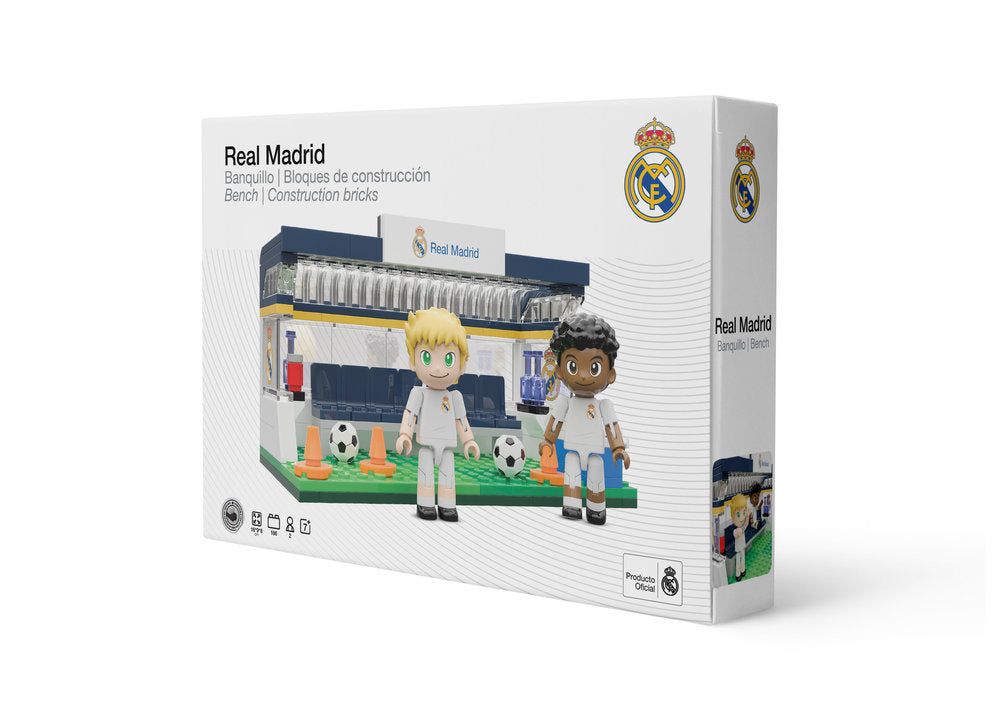Set Construcción Real Madrid Banquillo 186 Piezas 16 cm NEKO