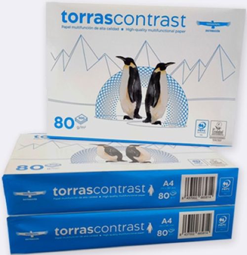 C/5 PAQUETE 500 HOJAS A4 80G TORRAS CONTRAST FOTOCOPIADORA Imagen principal del producto