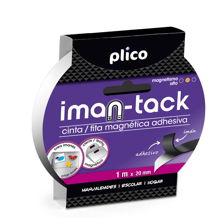 CINTA MAGNETICA ADHESIVA IMAN TACK 1M | 1 UNIDADES | (PLICO) Imagen principal del producto