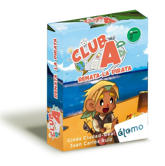 JUEGO DE CARTAS EDUCATIVO RENATA LA PIRATA CLUB A | ATOMO | 1 UNIDAD | 8437018229376 Imagen principal del producto