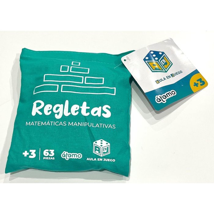 JUEGO DE MESA REGLETAS DE MADERA MATEMATICAS | ATOMO | 1 UNIDAD | 8437018229826
