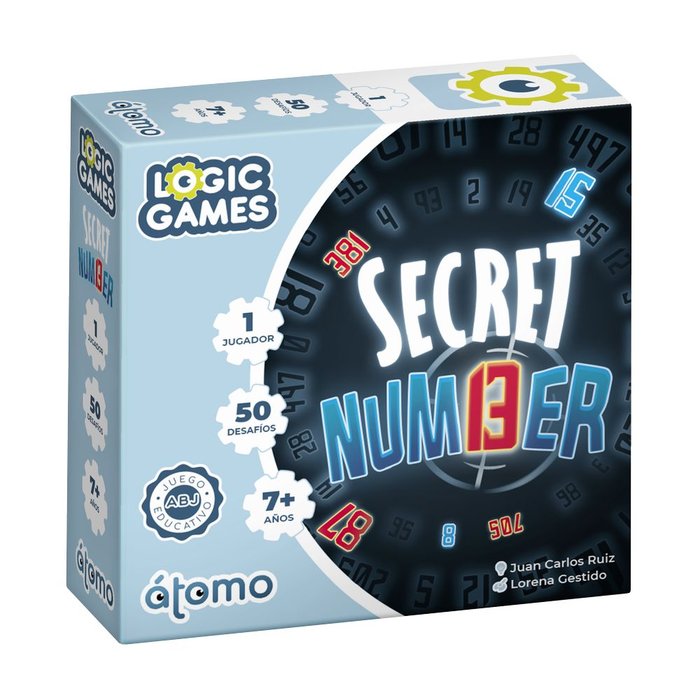 JUEGO DE LOGICA SECRET NUMBER | ATOMO | 1 UNIDAD | 8437018229963 Imagen principal del producto