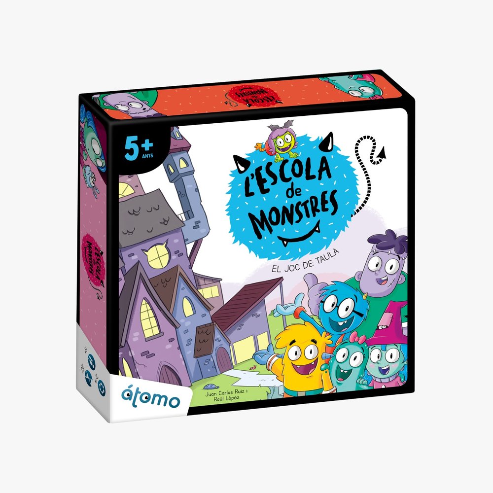 Joc L'escola de Monstres Catalan ATOMO Juego de mesa en catalán