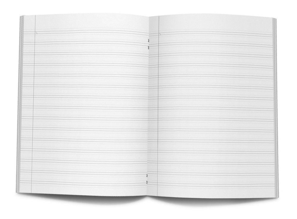 Libreta A5 pauta Montessori 3,5mm Rubio, pack 5 uds.