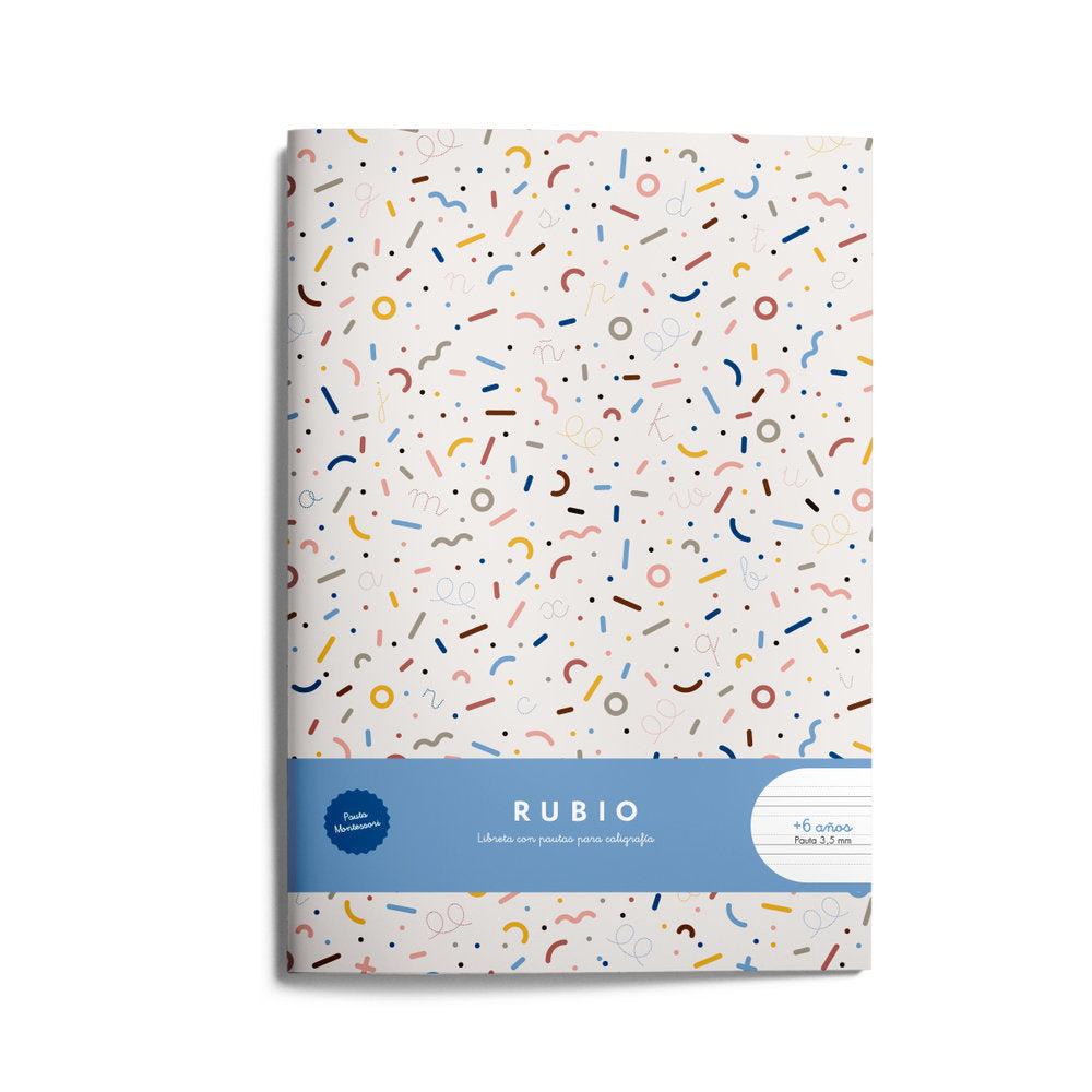 Libreta A4 80 g Grapa Pauta Montessori Rubio Imagen principal del producto