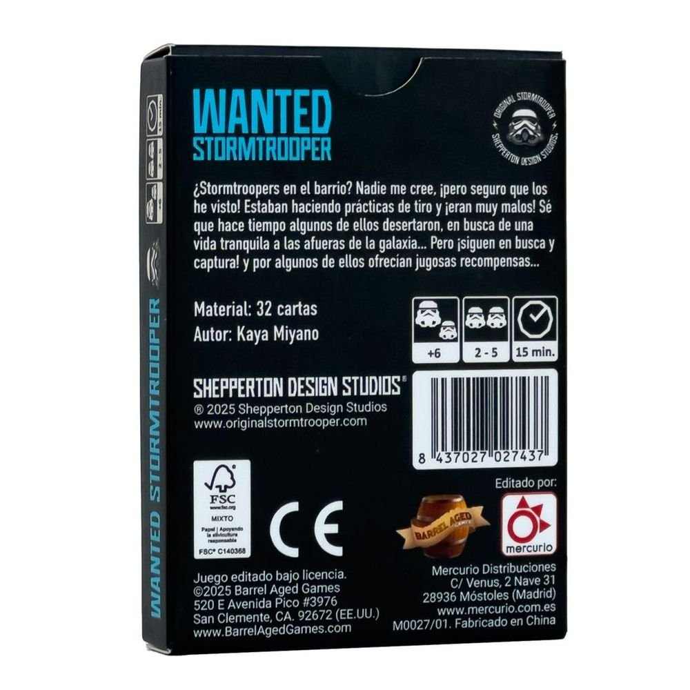 Juego de mesa Wanted Stormtrooper Mercurio