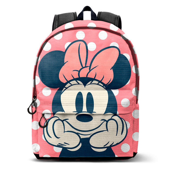 MOCHILA CON BOLSILLO FRONTAL MINNIE MOUSE LUNARES | KARACTERMANIA S,L, Imagen principal del producto