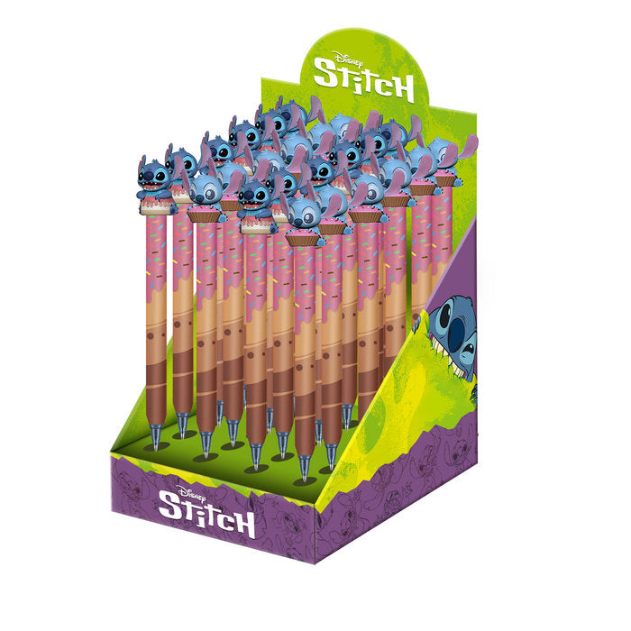 Expositor 24 Bolígrafos Borrables Lilo y Stitch Muffin Karactermania