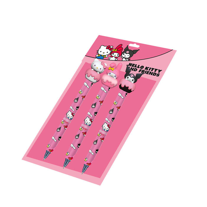 SET DE REGALO 3 BOLIGRAFOS BORRABLES HELLO KITTY TINTA AZUL | KARACTERMANIA S,L, | 1 UNIDAD | 8445118086508 Imagen principal del producto