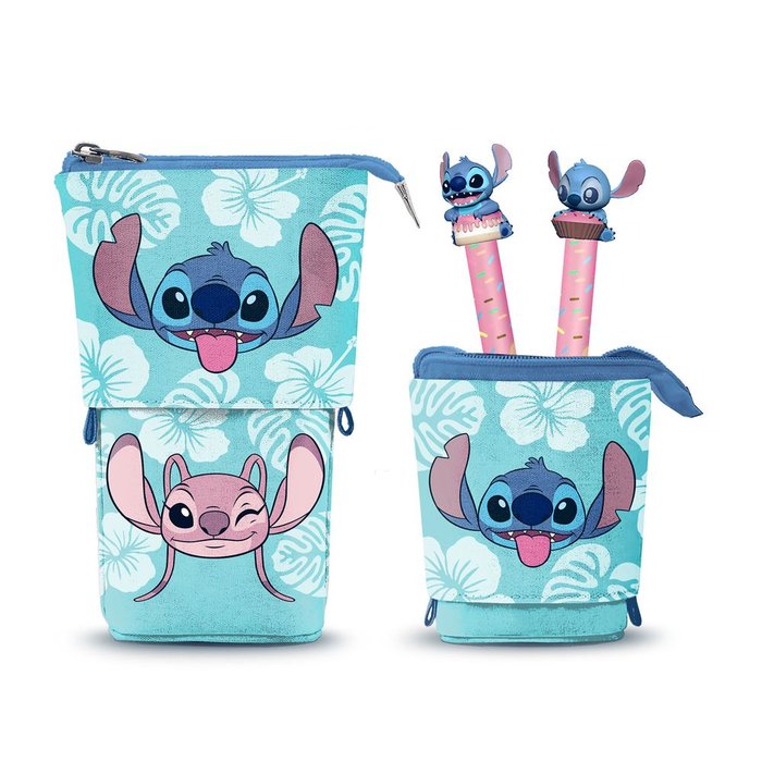 SET PORTATODO CUTE Y 2 BOLIGRAFOS 10 COLORES STITCH ALOHA | KARACTERMANIA S,L, Imagen principal del producto