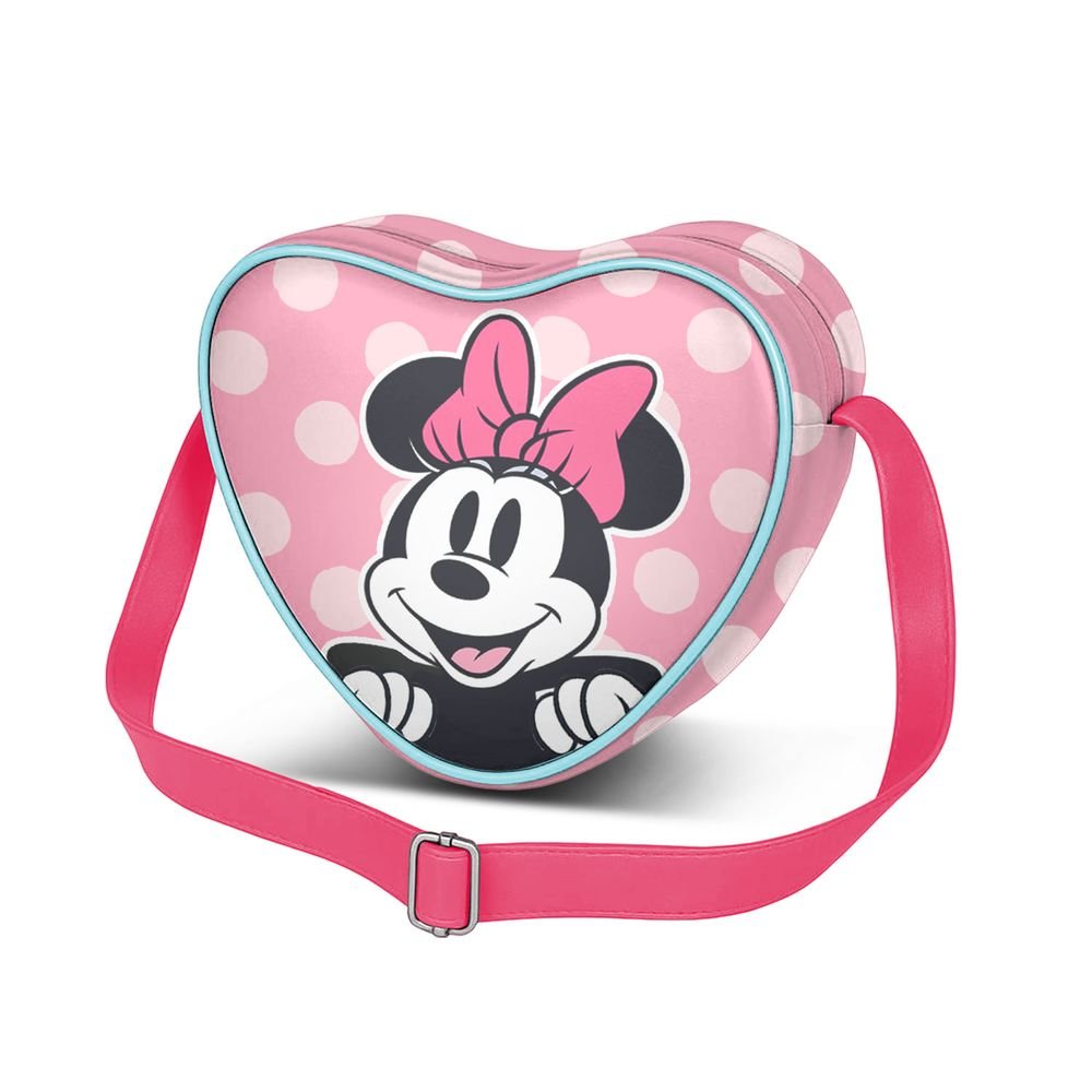 BOLSO INFANTIL CORAZON CASUAL MINNIE MOUSE RIBBON | KARACTERMANIA S,L, | 1 UNIDAD | 8445118091373 Imagen principal del producto