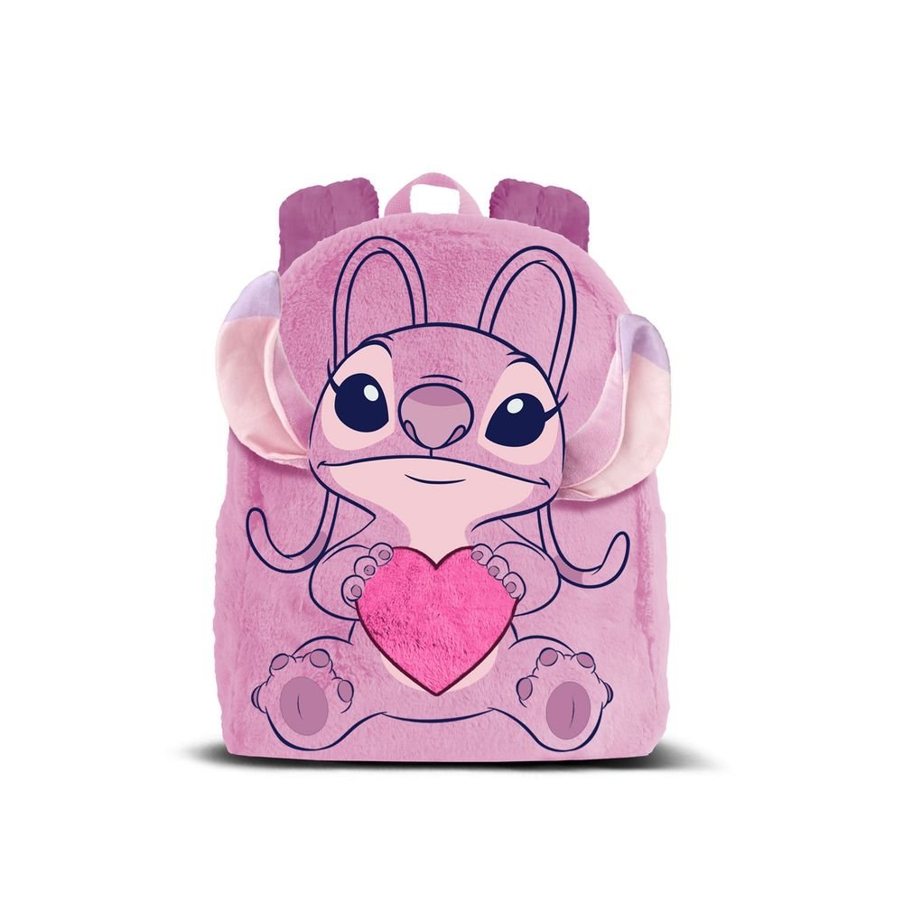 Mochila infantil peluche Lilo y Stitch Angel Heart marca Karactermania
