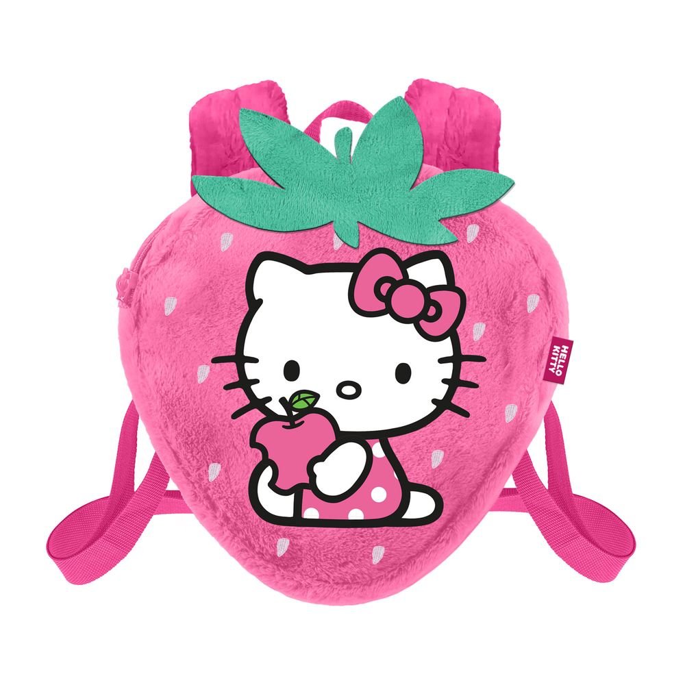 Mochila Infantil Peluche con Forma de Fresa Hello Kitty KARACTERMANIA S.L. Imagen principal del producto