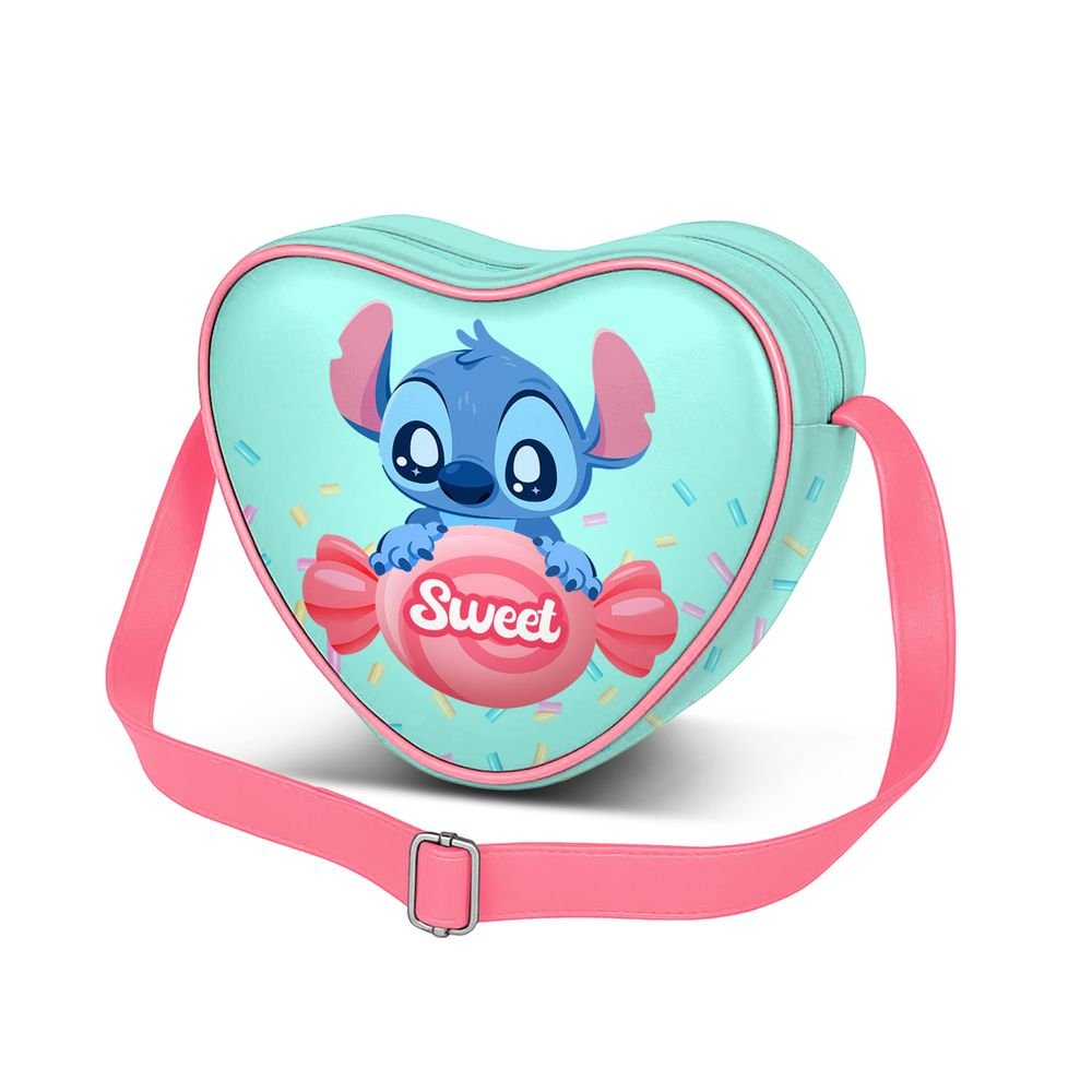BOLSO INFANTIL CORAZON CASUAL LILO Y STITCH CANDY | KARACTERMANIA S,L, | 1 UNIDAD | 8445118092820 Imagen principal del producto