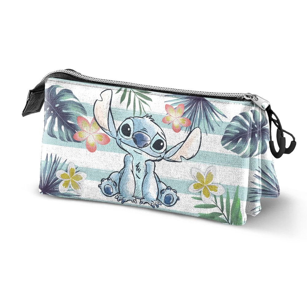 Estuche Portatodo Triple Lilo y Stitch Ocean | Karactermania