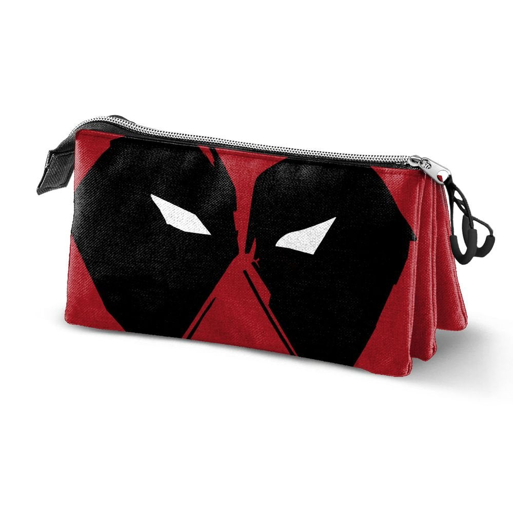 Estuche portatodo triple Deadpool Mask marca sin marca