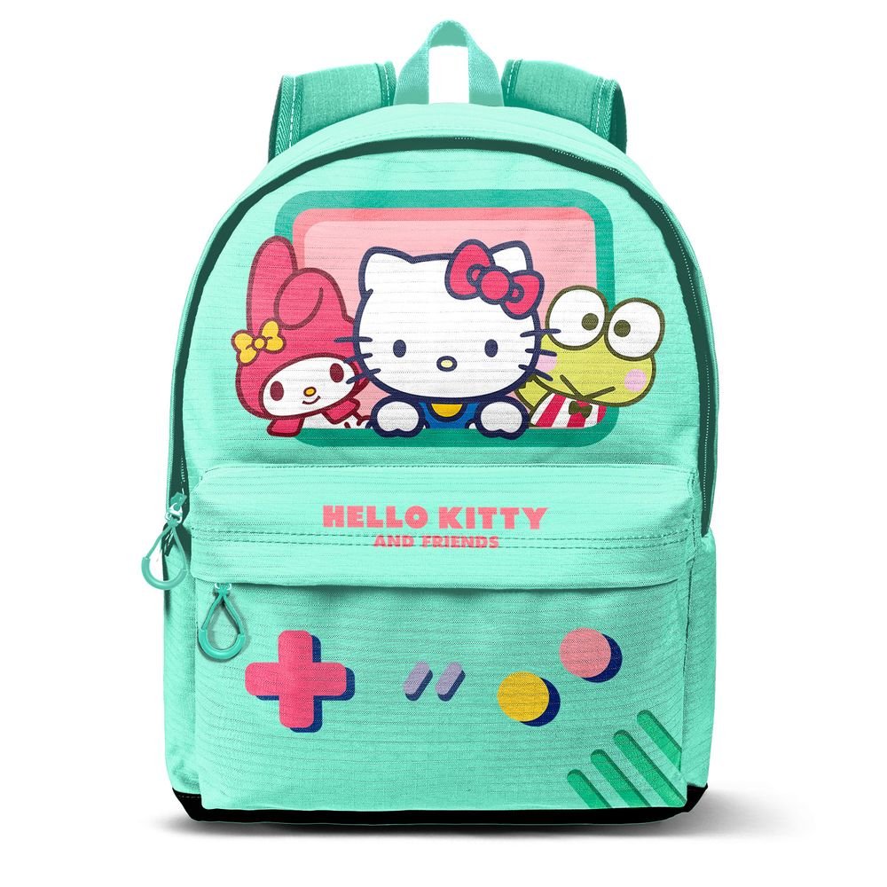 Mochila escolar con bolsillo Hello Kitty Videogame Karactermania Imagen principal del producto