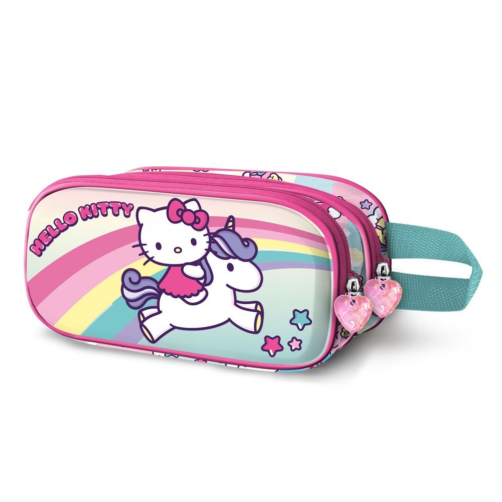 Estuche portatodo doble 3D Hello Kitty Unicorn Karactermania