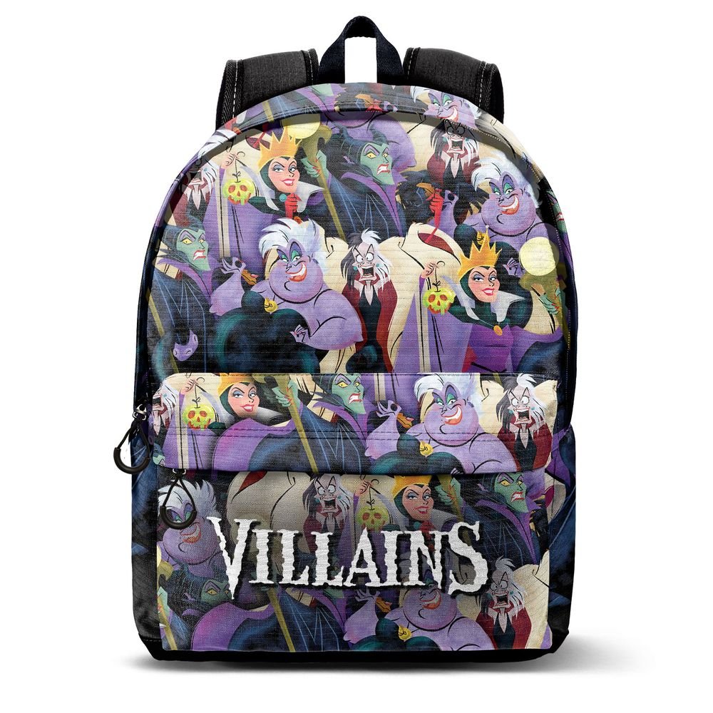 Mochila escolar con bolsillo Villanas Disney Evil Karactermania