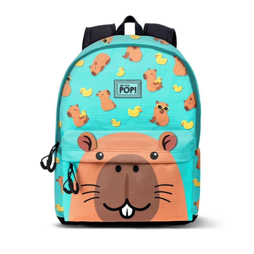 Mochila Escolar con Bolsillo Oh My Pop! Capy Karactermania