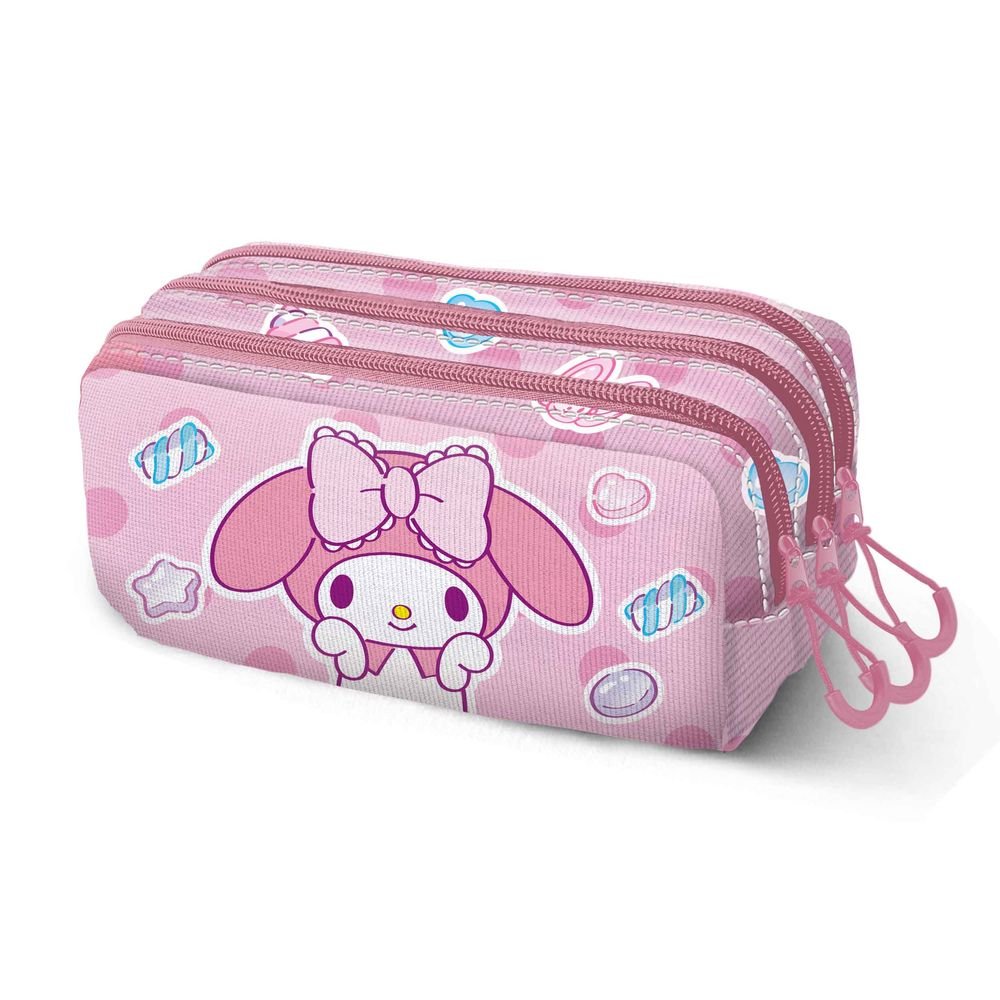 Estuche portatodo rectangular triple My Melody Sweets Karactermania