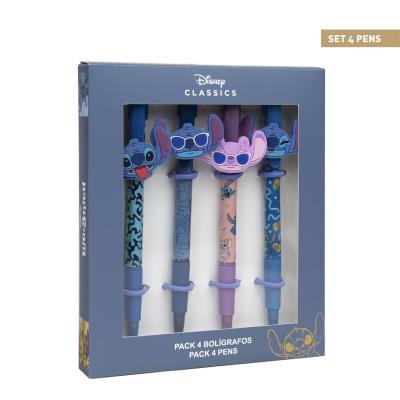 Pack 4 Bolígrafos Stitch Cerda Regalo
