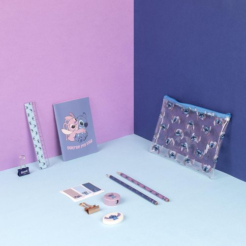 Estuche Stitch con accesorios papelería - Cerda Regalo