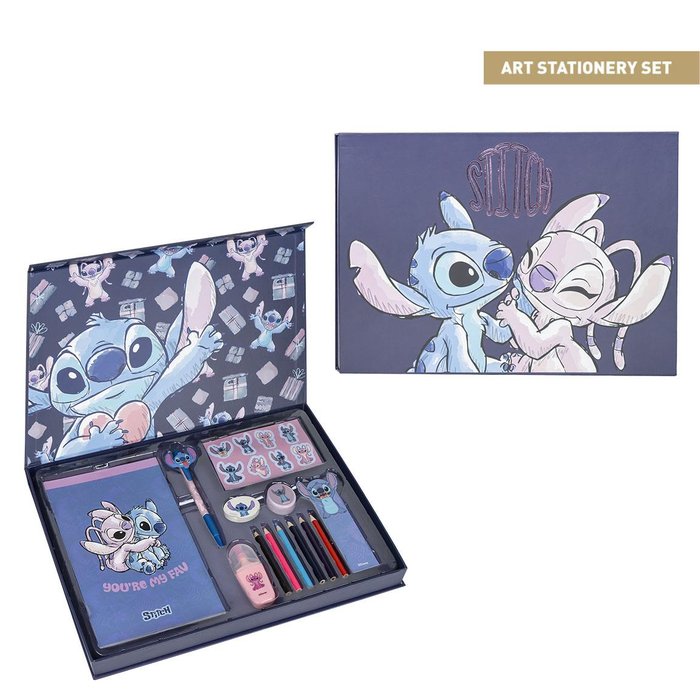 Set de Papelería Stitch and Angel Marca Cerda Regalo Imagen principal del producto