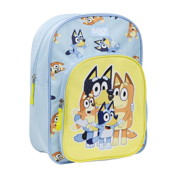 MOCHILA INFANTIL 35X26 CON BOLSILLO DELANTERO BLUEY | CERDA DISEÑO Imagen principal del producto