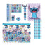 Set papelería escolar Stitch estuche transparente