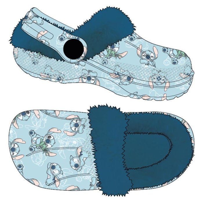 Zapatillas de Casa Zueco Borreguillo Stitch Cerda Calzado Imagen principal del producto