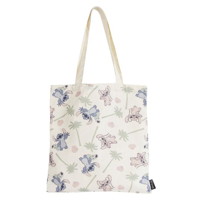 BOLSA DE TELA SHOPPING CON ASAS STITCH PALMERAS | CERDA DISEÑO Imagen principal del producto