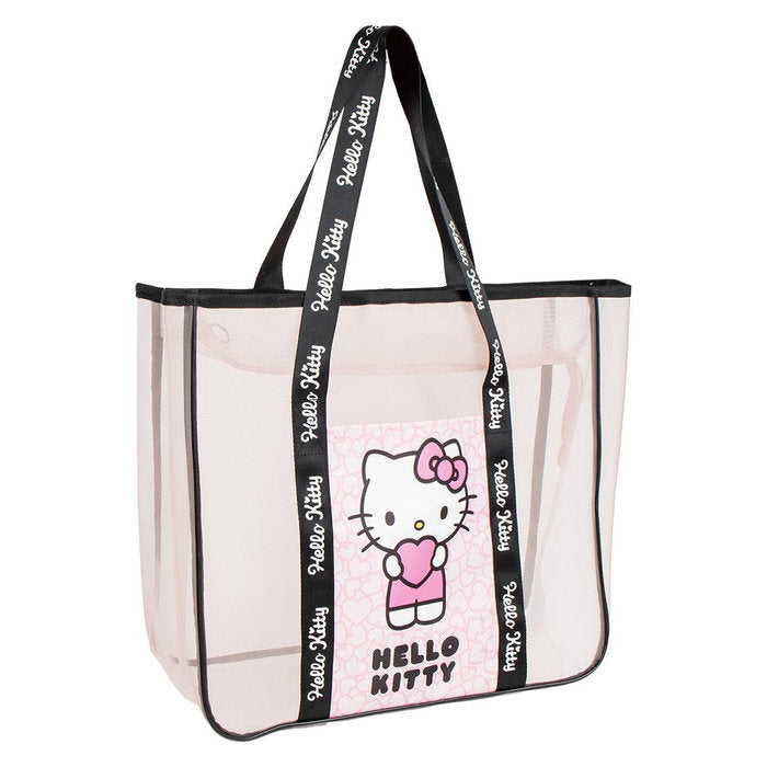 Bolsa playa asas Hello Kitty transparente rejilla CERDA Diseño